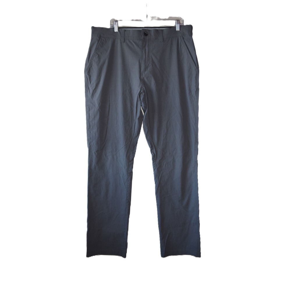 Orvis Chino Pants Men 38 Gray Excellent Performance Tech Straight Leg Stretch